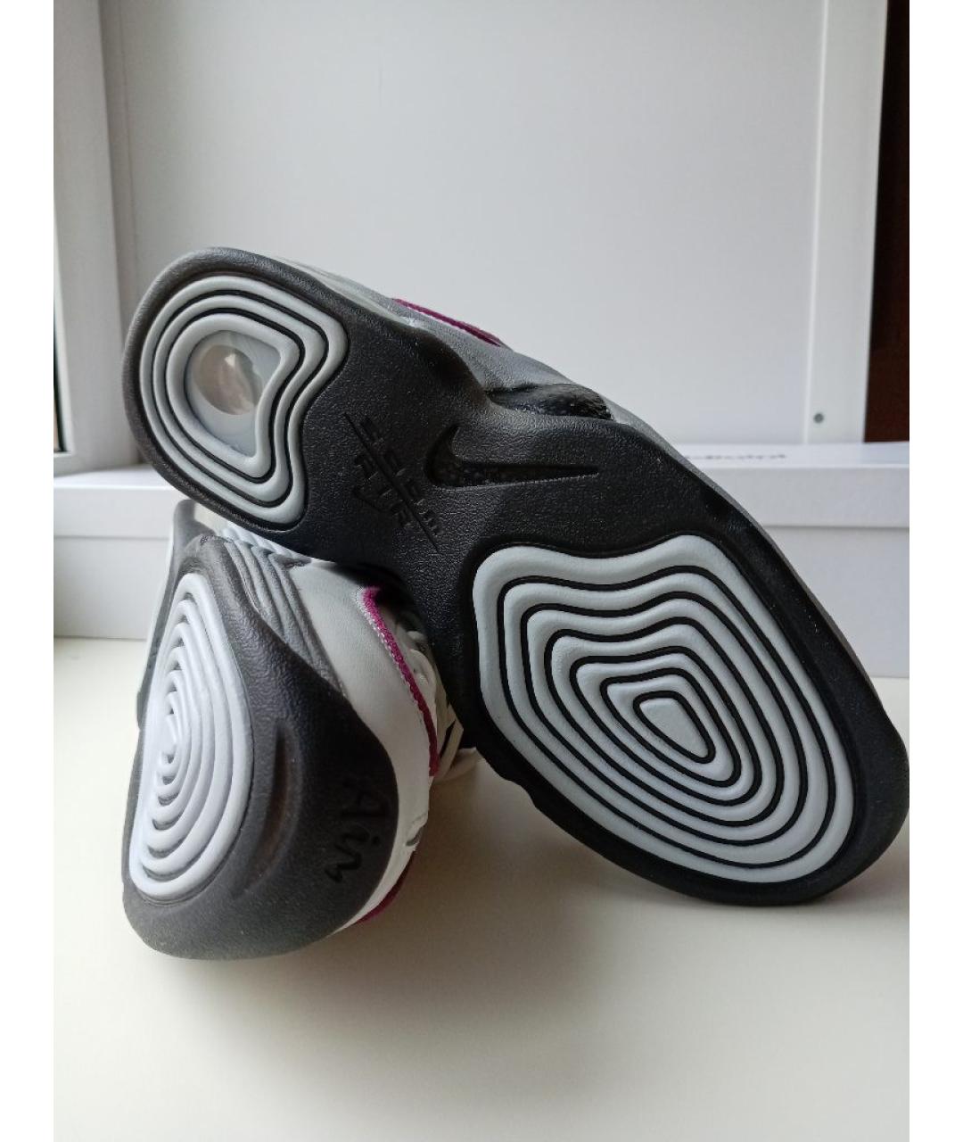 NIKE Белые кожаные кроссовки, фото 5
