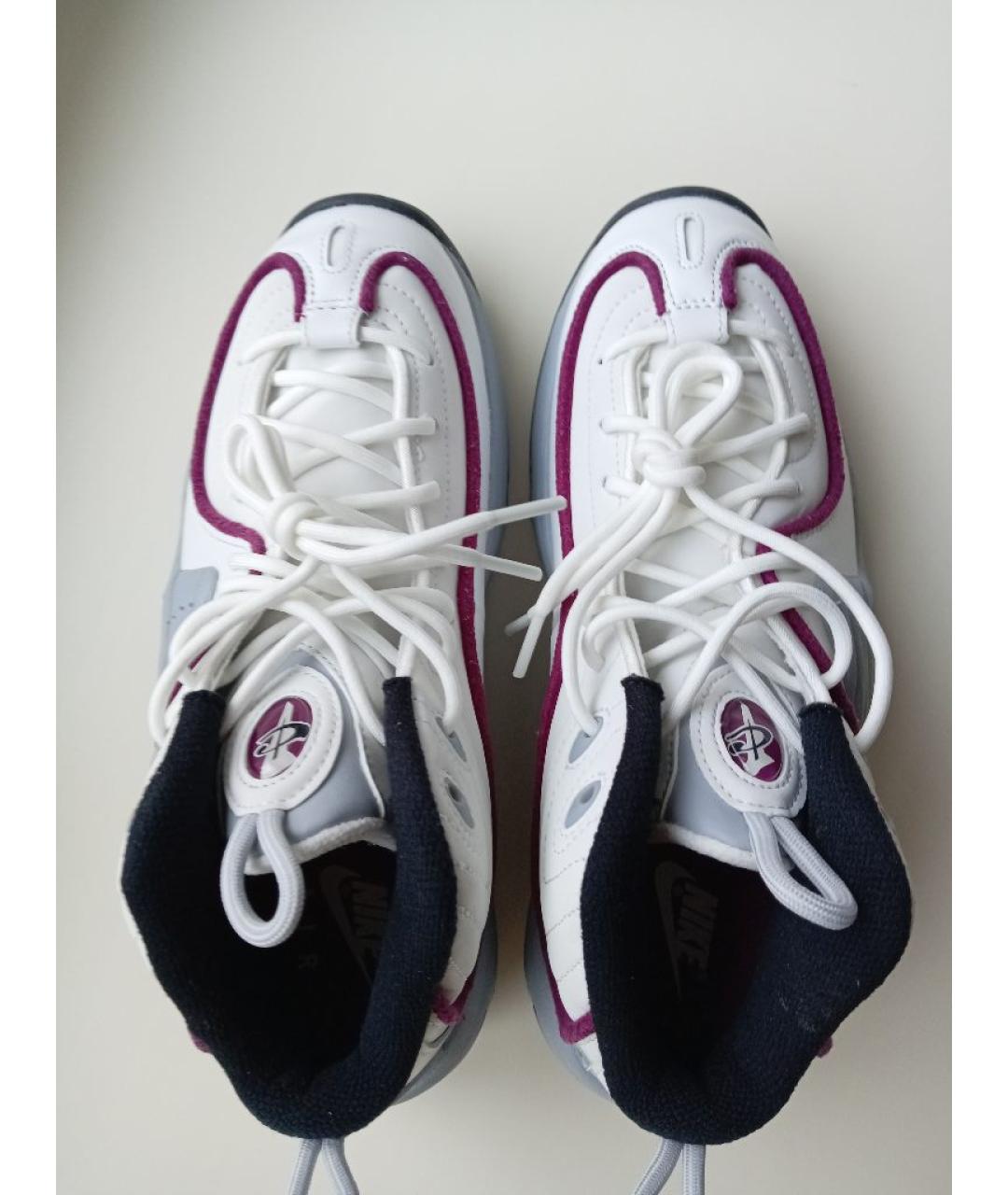 NIKE Белые кожаные кроссовки, фото 3
