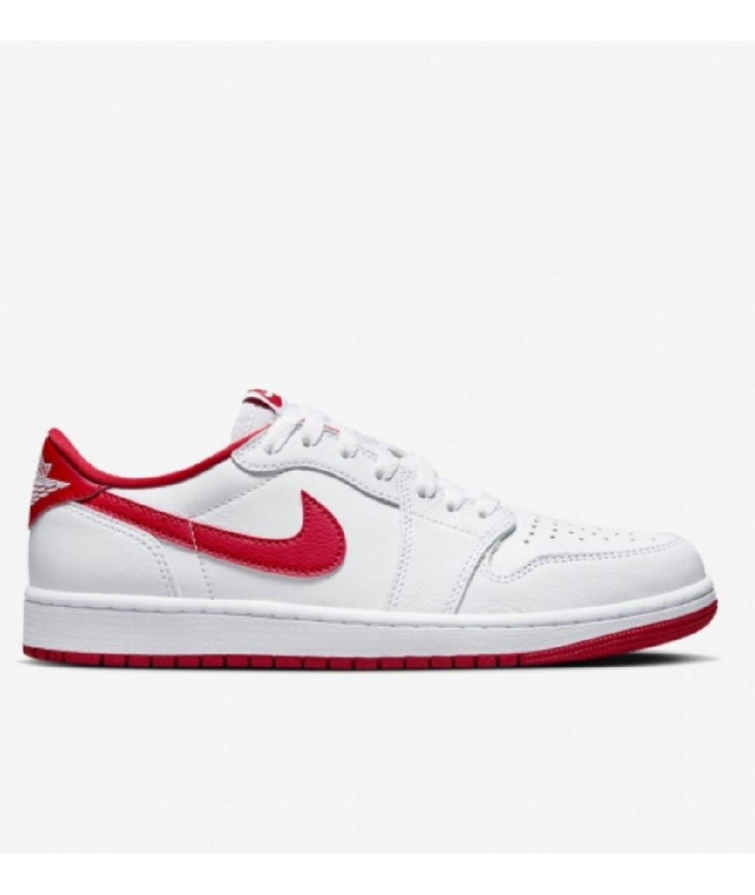 NIKE Белые кожаные низкие кроссовки / кеды, фото 10
