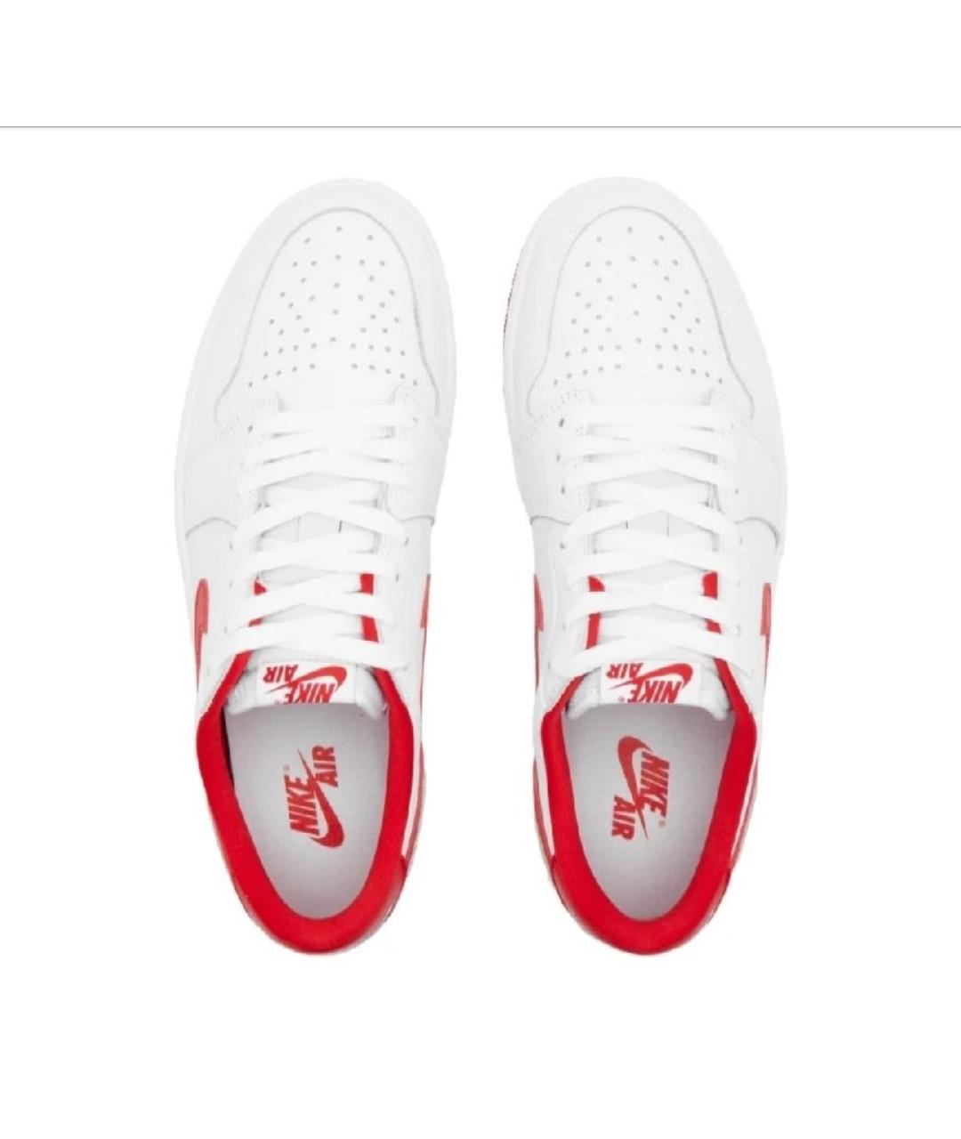 NIKE Белые кожаные низкие кроссовки / кеды, фото 3