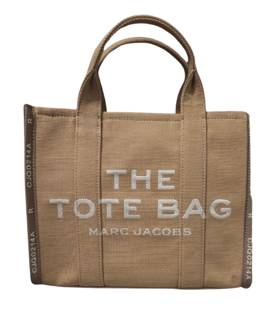 MARC JACOBS Бежевая тканевая сумка тоут, фото 1