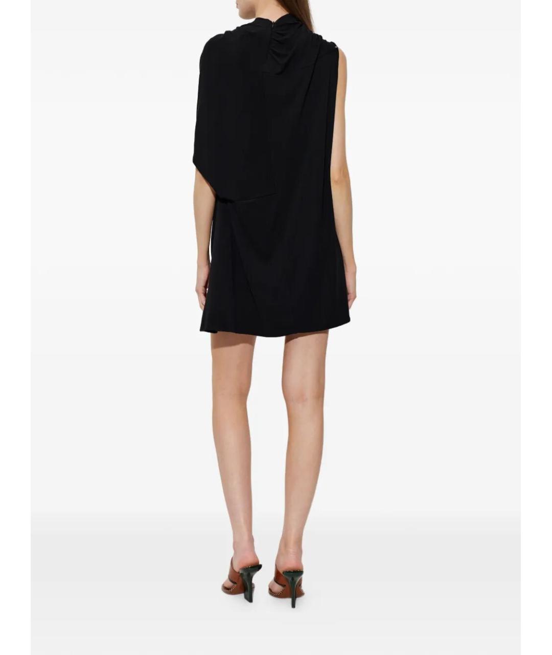 SPORTMAX Черное вискозное повседневное платье, фото 3