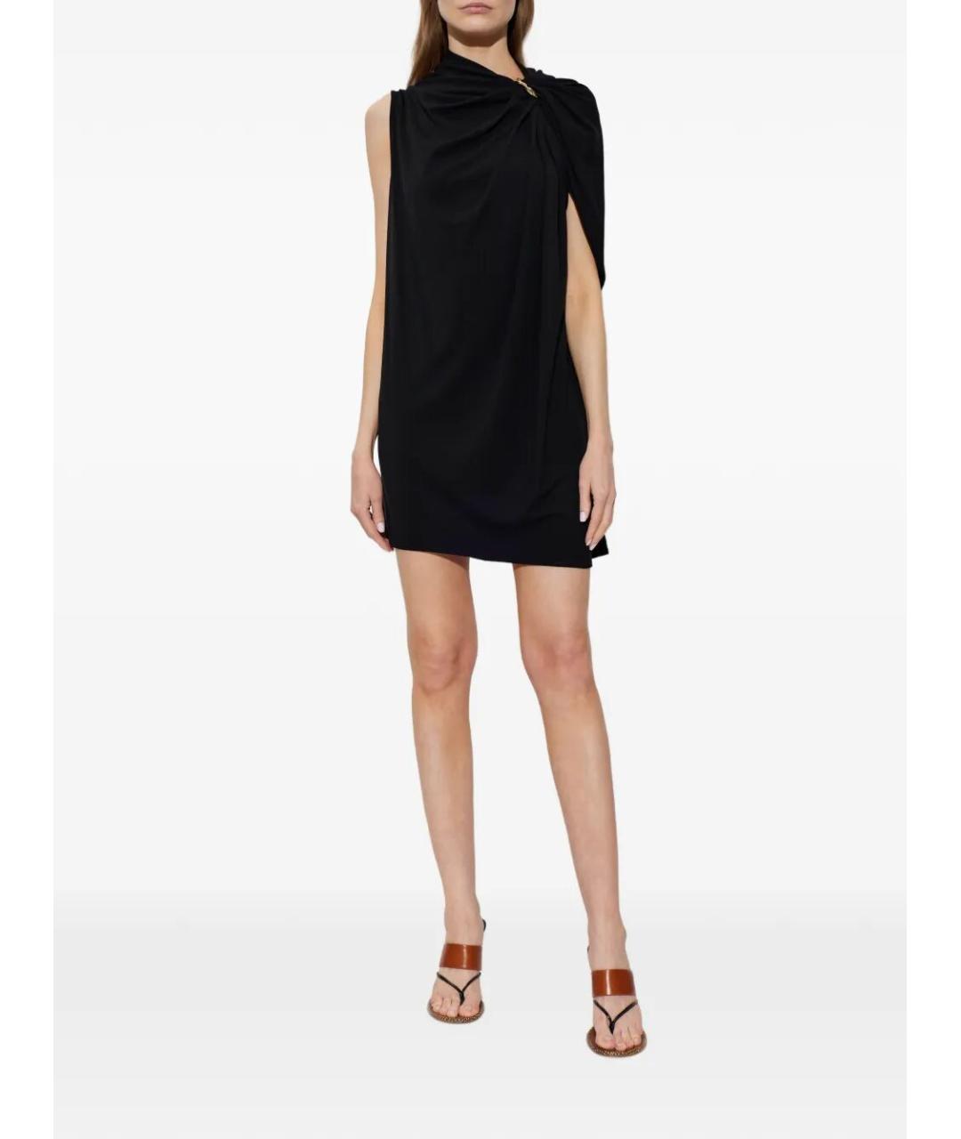 SPORTMAX Черное вискозное повседневное платье, фото 5