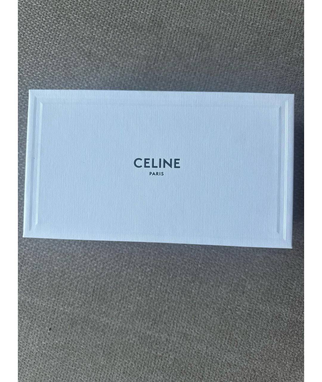 CELINE Белые пластиковые солнцезащитные очки, фото 5