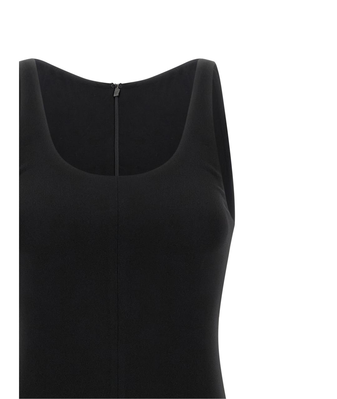 JACQUEMUS Черное вискозное коктейльное платье, фото 3