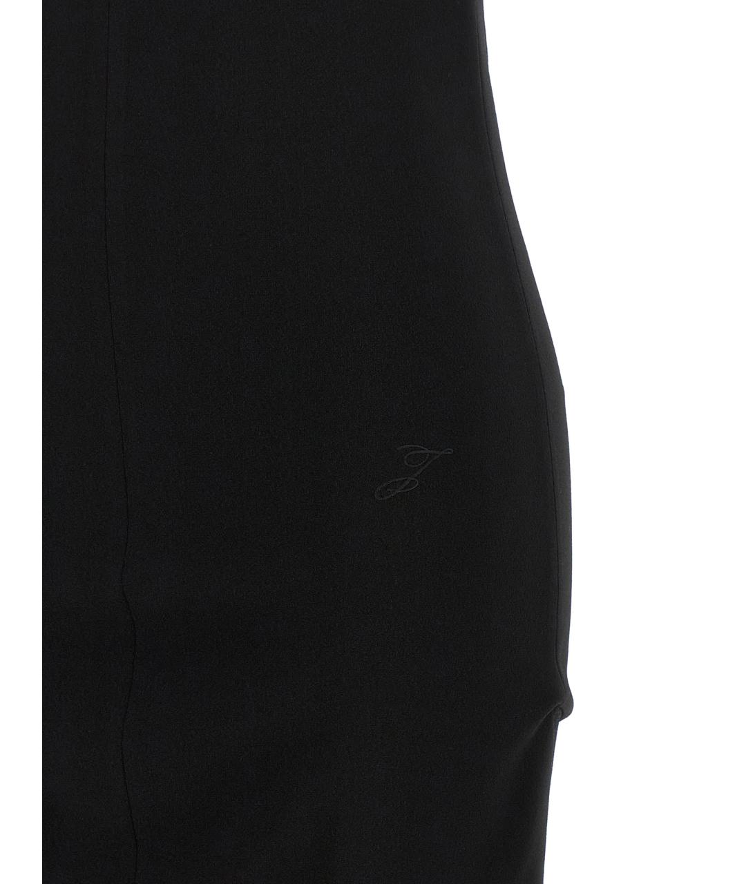 JACQUEMUS Черное вискозное коктейльное платье, фото 4