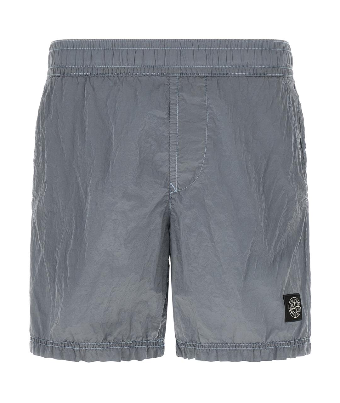 STONE ISLAND Серые полиамидовые плавки, фото 1
