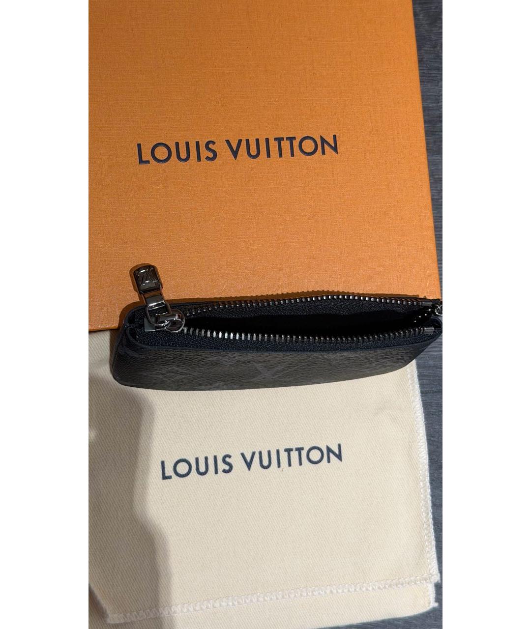 LOUIS VUITTON Черная ключница, фото 4