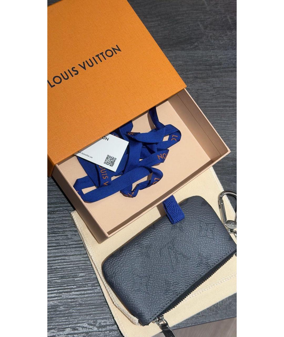 LOUIS VUITTON Черная ключница, фото 3
