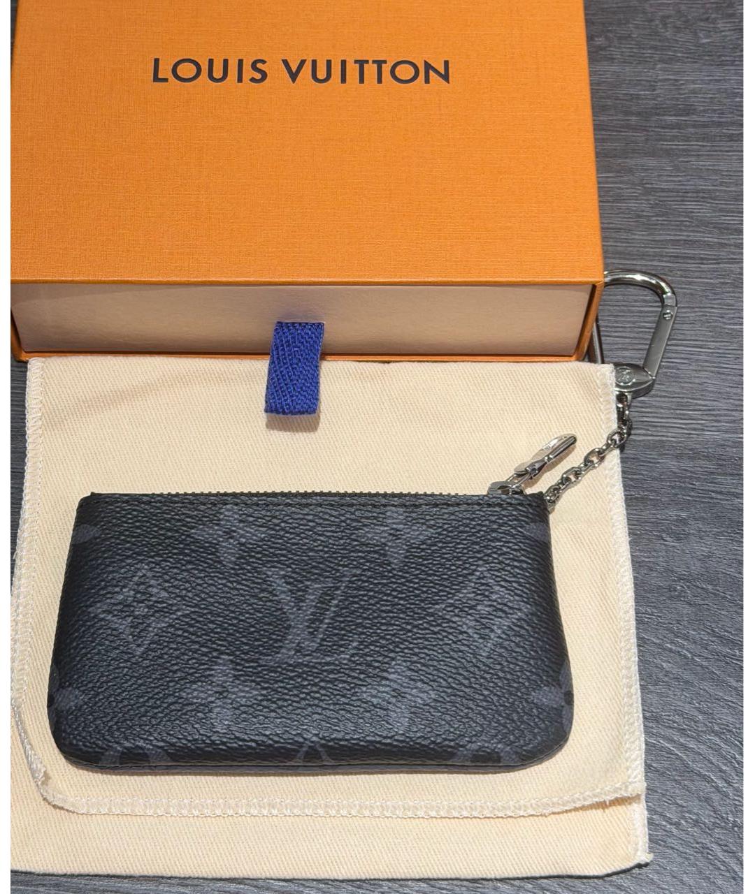 LOUIS VUITTON Черная ключница, фото 5