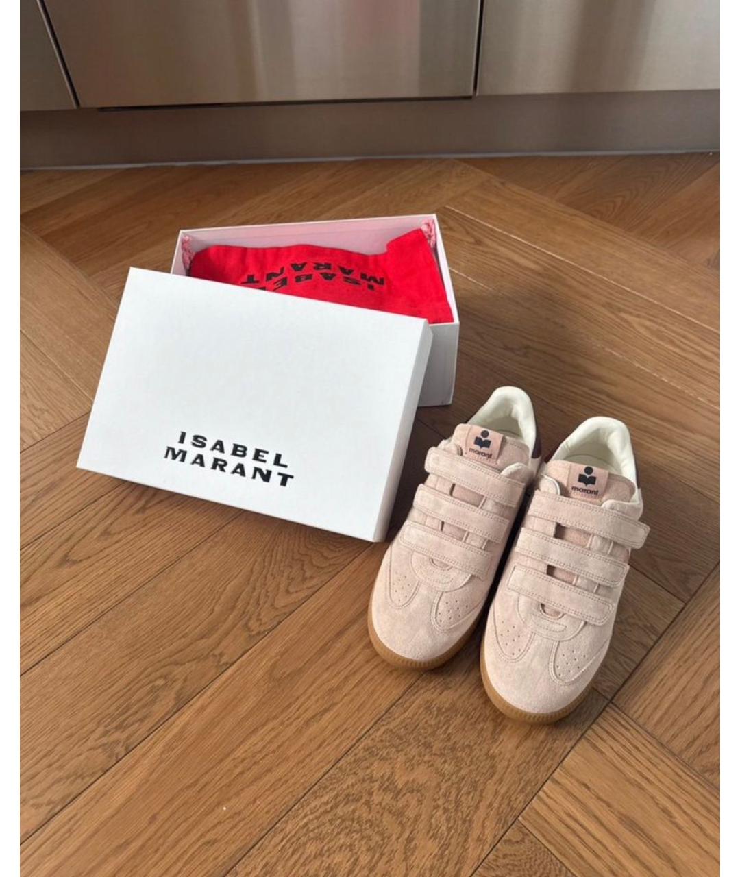 ISABEL MARANT Розовые замшевые кеды, фото 3