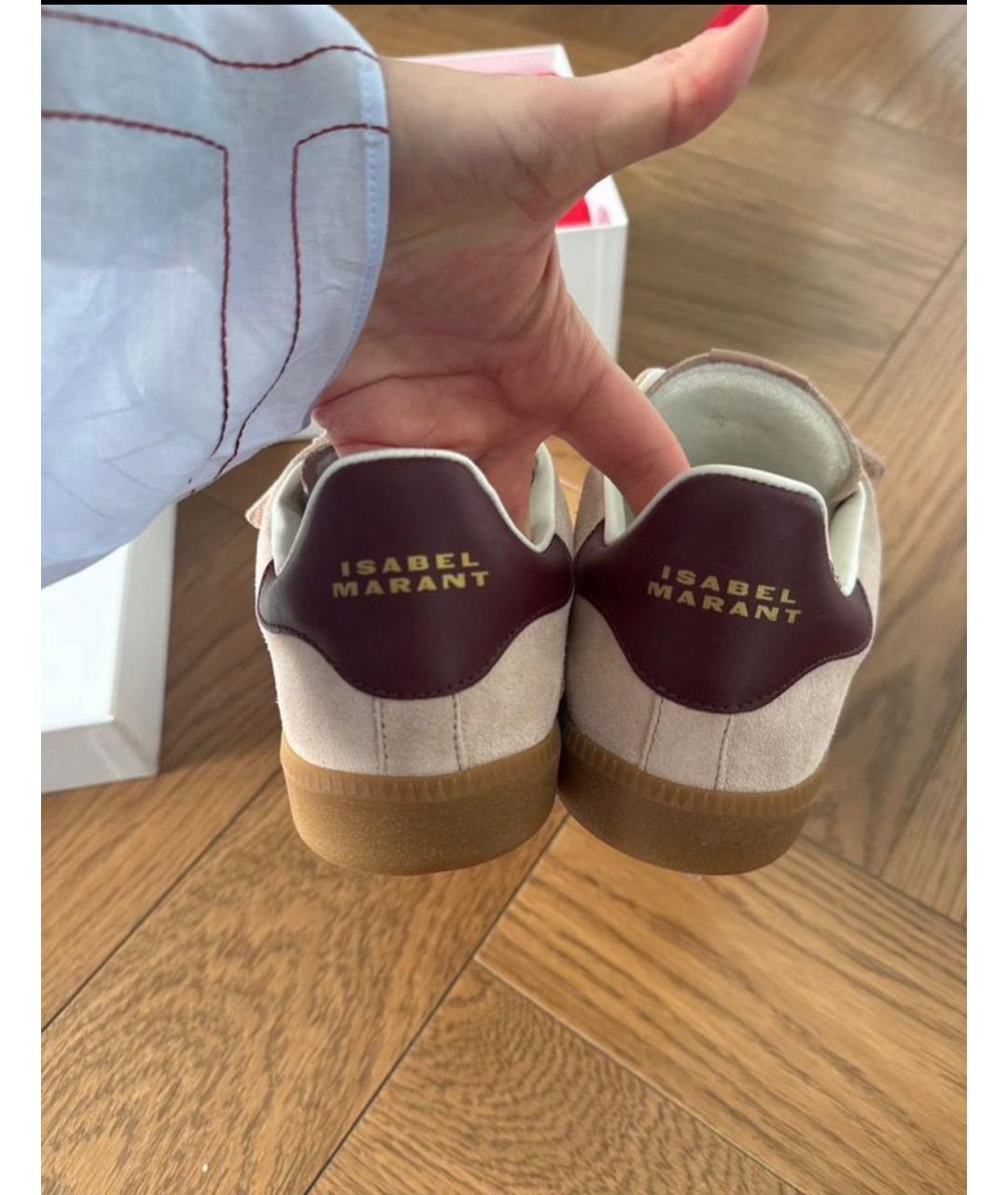 ISABEL MARANT Розовые замшевые кеды, фото 4