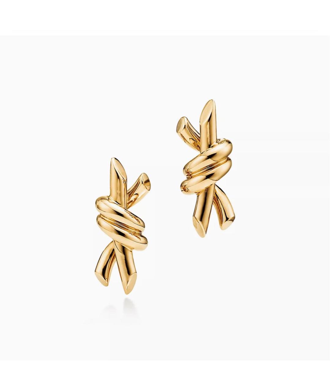 TIFFANY&CO Золотые серьги из желтого золота, фото 9