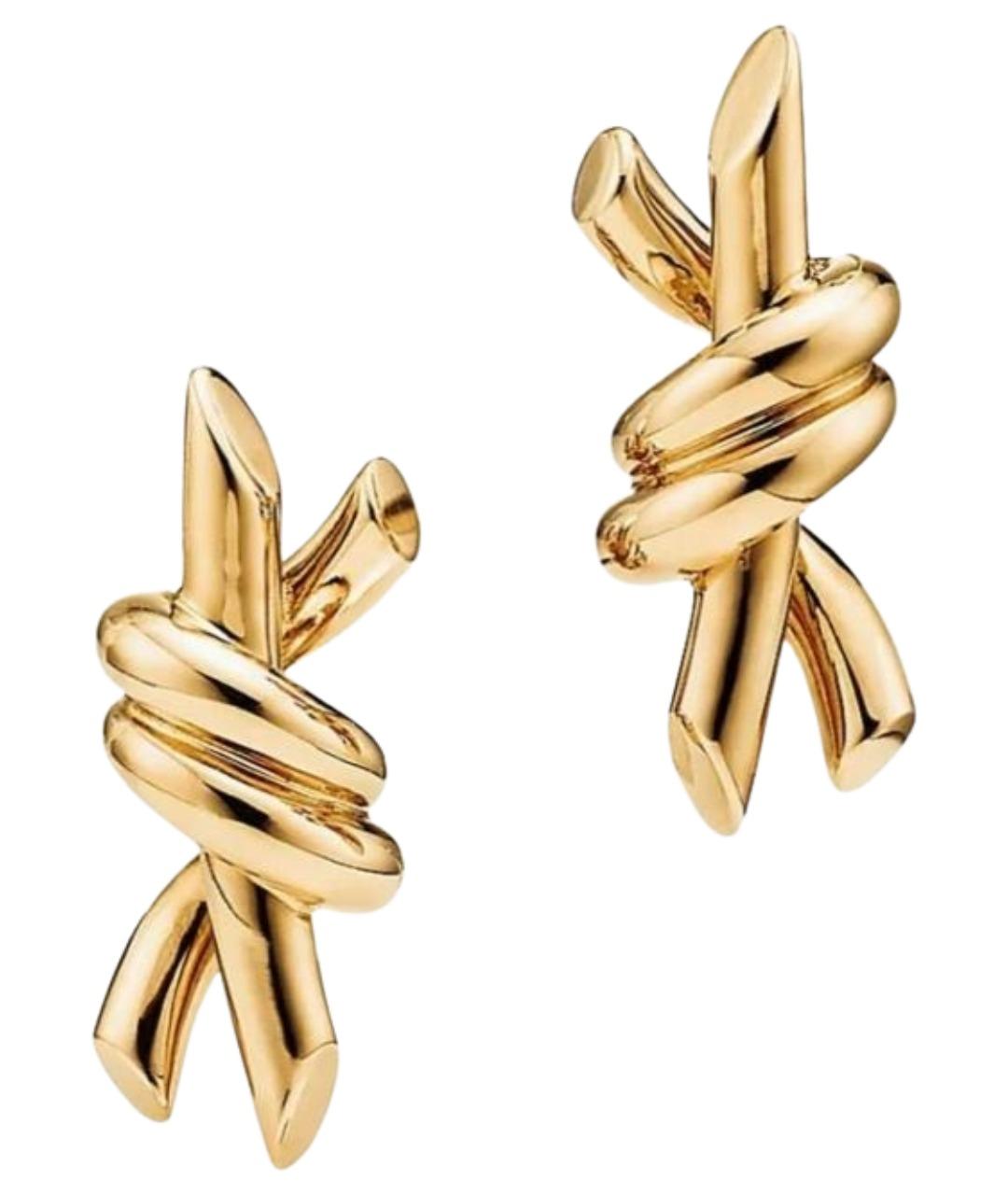 TIFFANY&CO Золотые серьги из желтого золота, фото 10