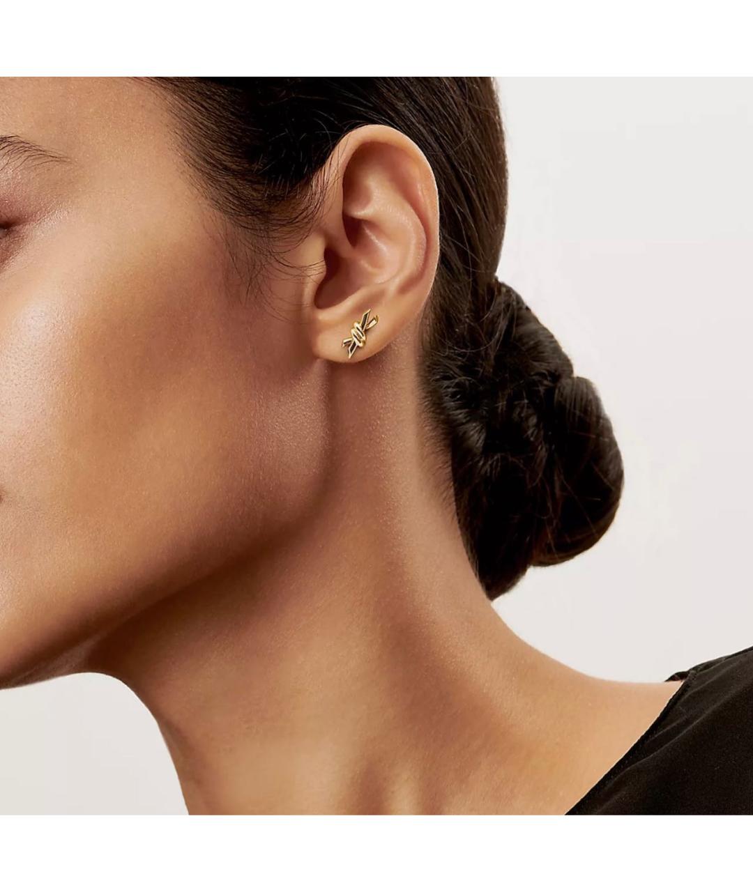 TIFFANY&CO Золотые серьги из желтого золота, фото 5