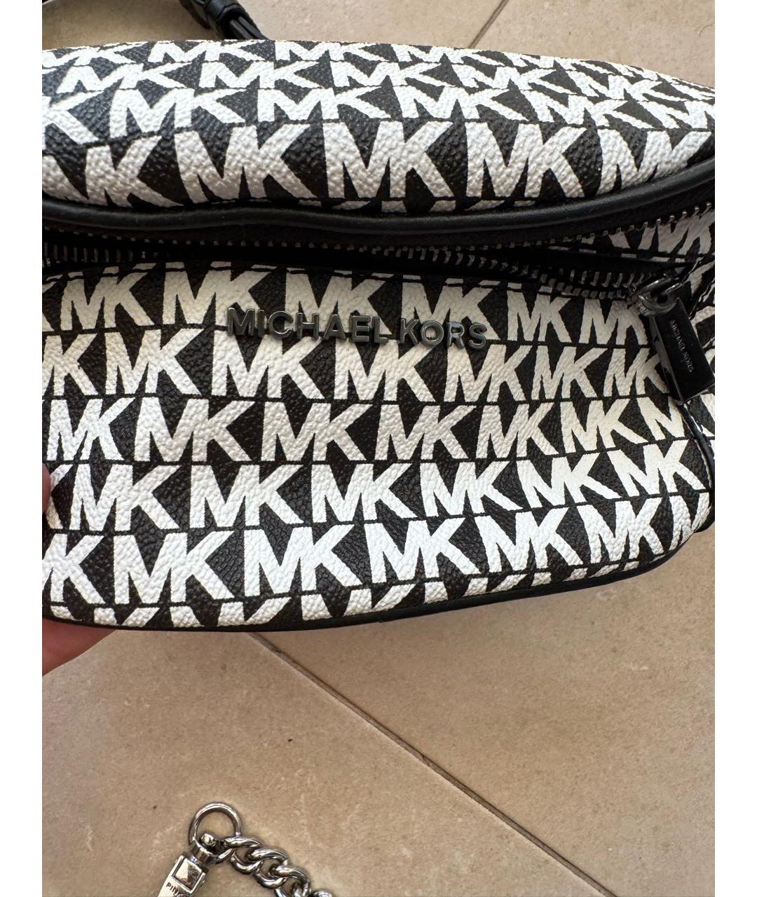 MICHAEL KORS Черная поясная сумка из искусственной кожи, фото 2