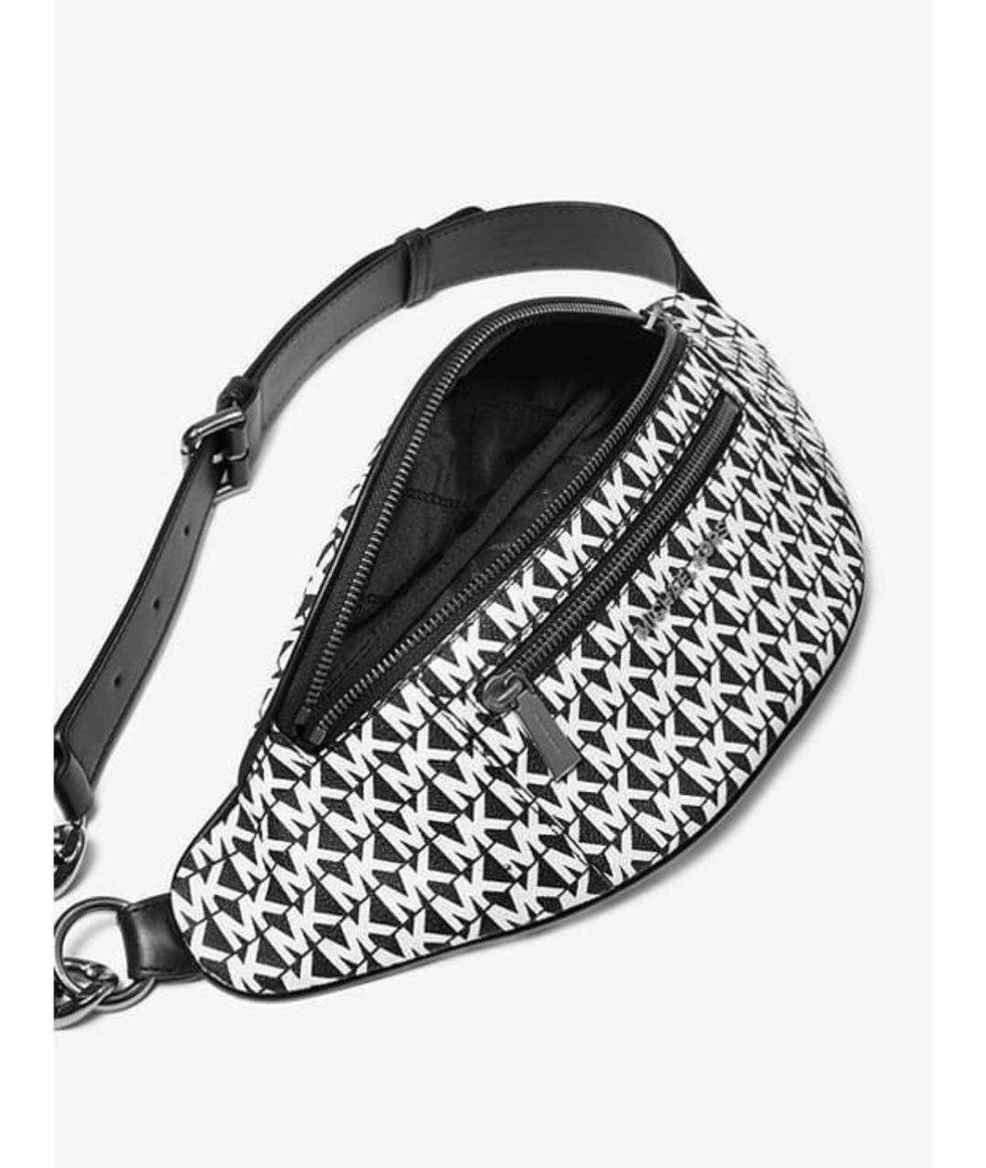 MICHAEL KORS Черная поясная сумка из искусственной кожи, фото 3