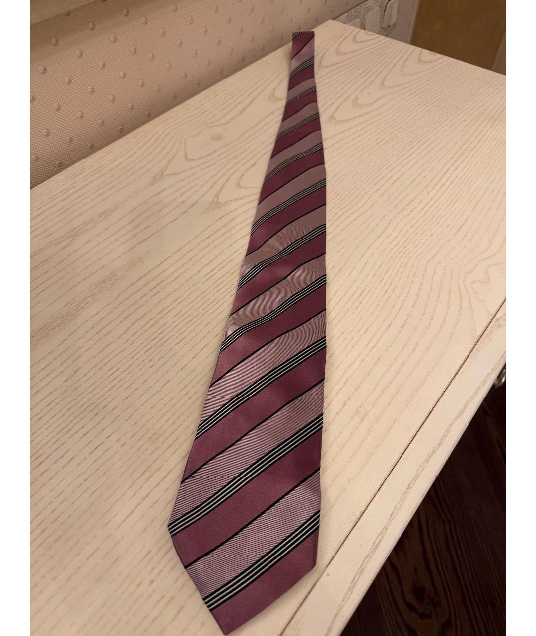 ZEGNA Розовый шелковый галстук, фото 5