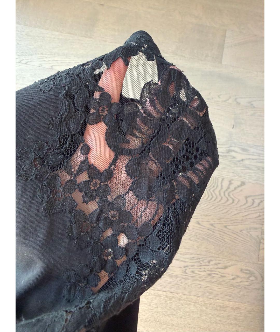 VALENTINO Черная хлопковая футболка, фото 4