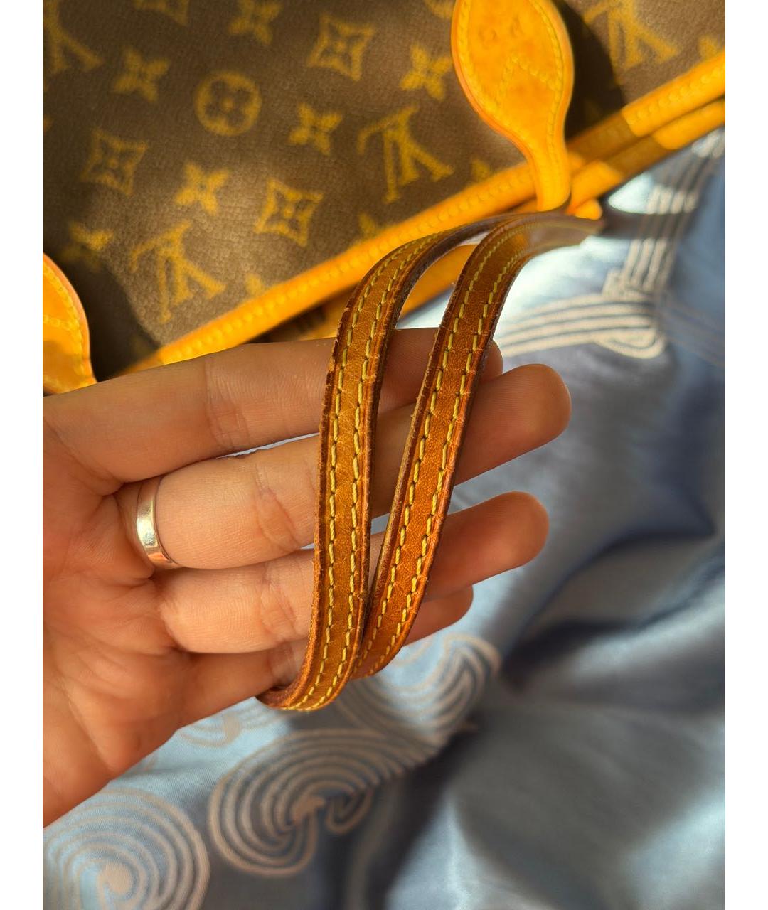 LOUIS VUITTON Коричневая сумка тоут, фото 5