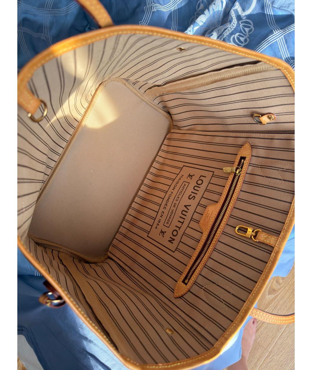 LOUIS VUITTON Коричневая сумка тоут, фото 4