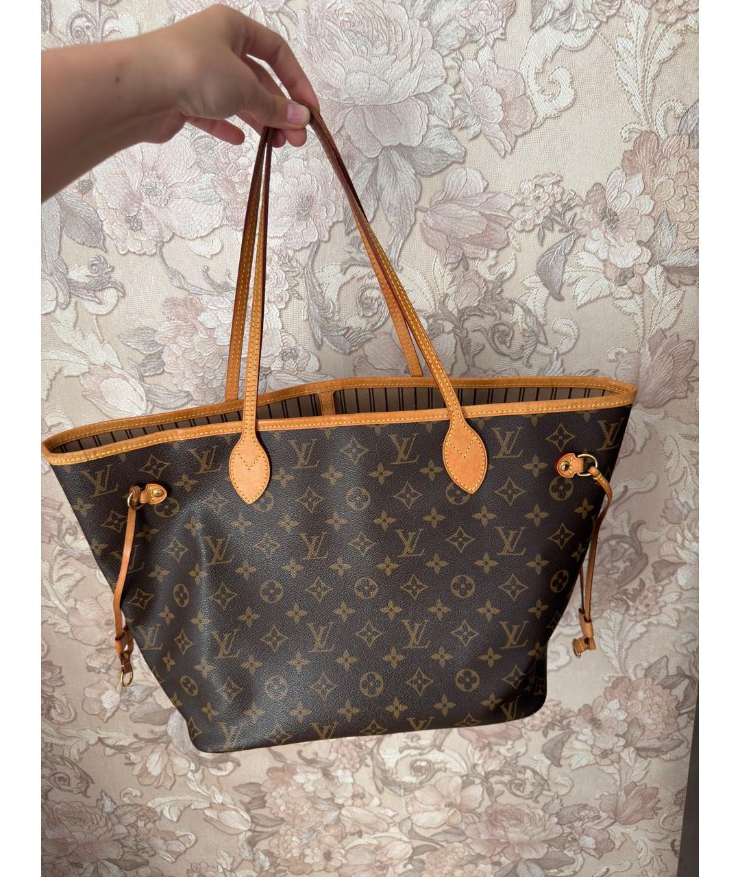 LOUIS VUITTON Коричневая сумка тоут, фото 8