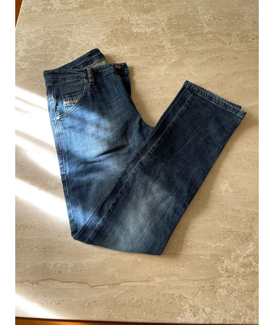 DIESEL Темно-синие хлопковые детские джинсы, фото 6