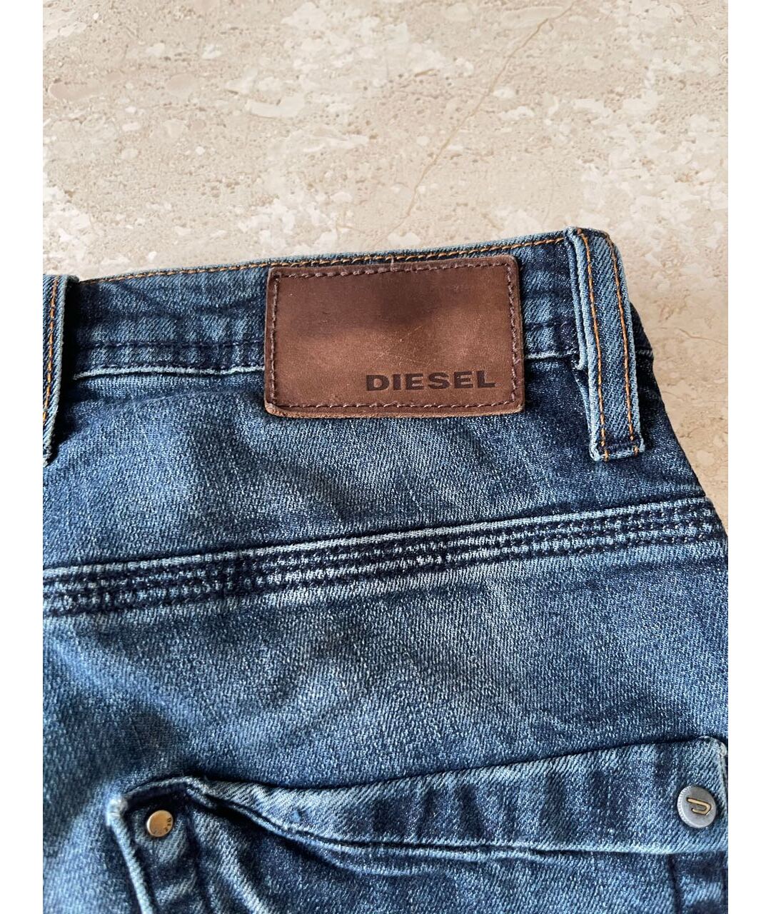 DIESEL Темно-синие хлопковые детские джинсы, фото 3