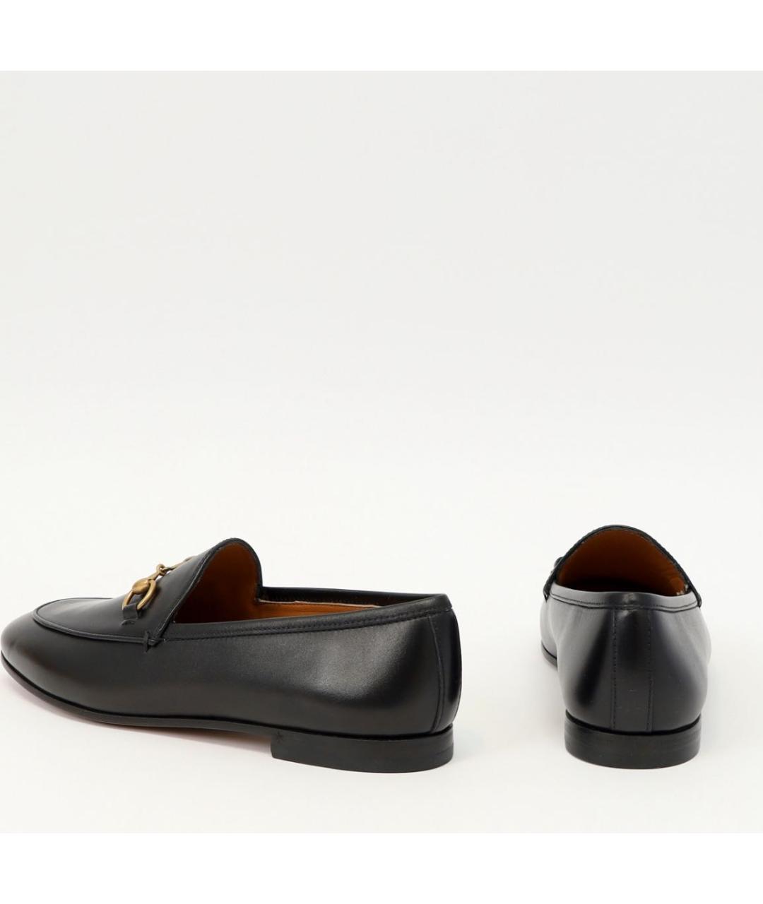 GUCCI Черные кожаные лоферы, фото 5