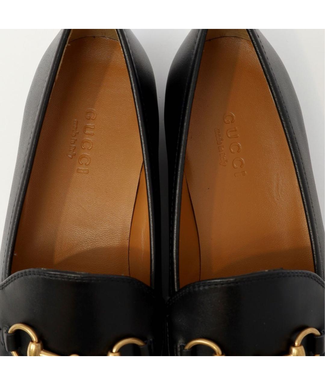 GUCCI Черные кожаные лоферы, фото 7