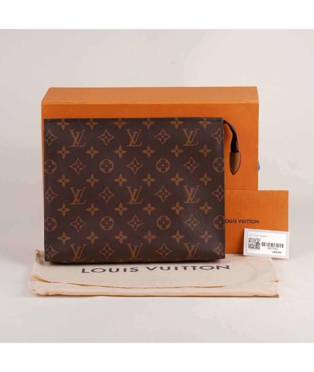 LOUIS VUITTON Коричневая сумка с короткими ручками, фото 2
