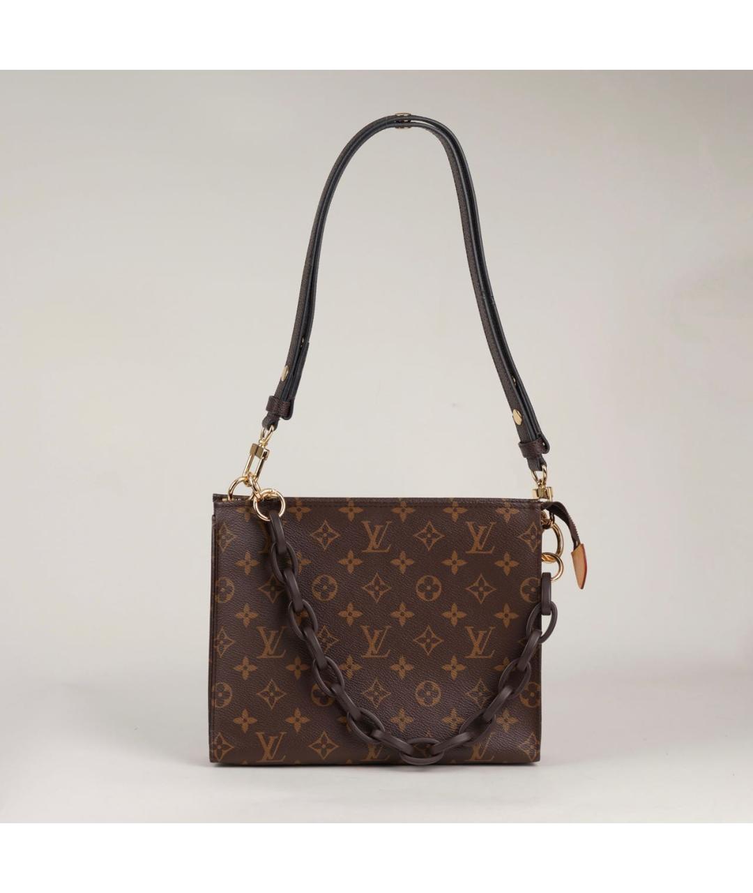 LOUIS VUITTON Коричневая сумка с короткими ручками, фото 4