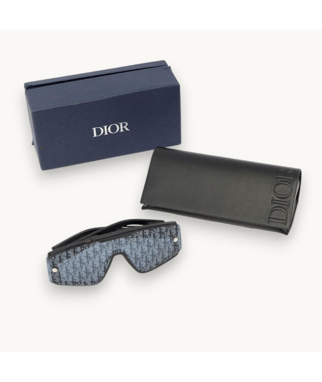 CHRISTIAN DIOR Синие пластиковые солнцезащитные очки, фото 3