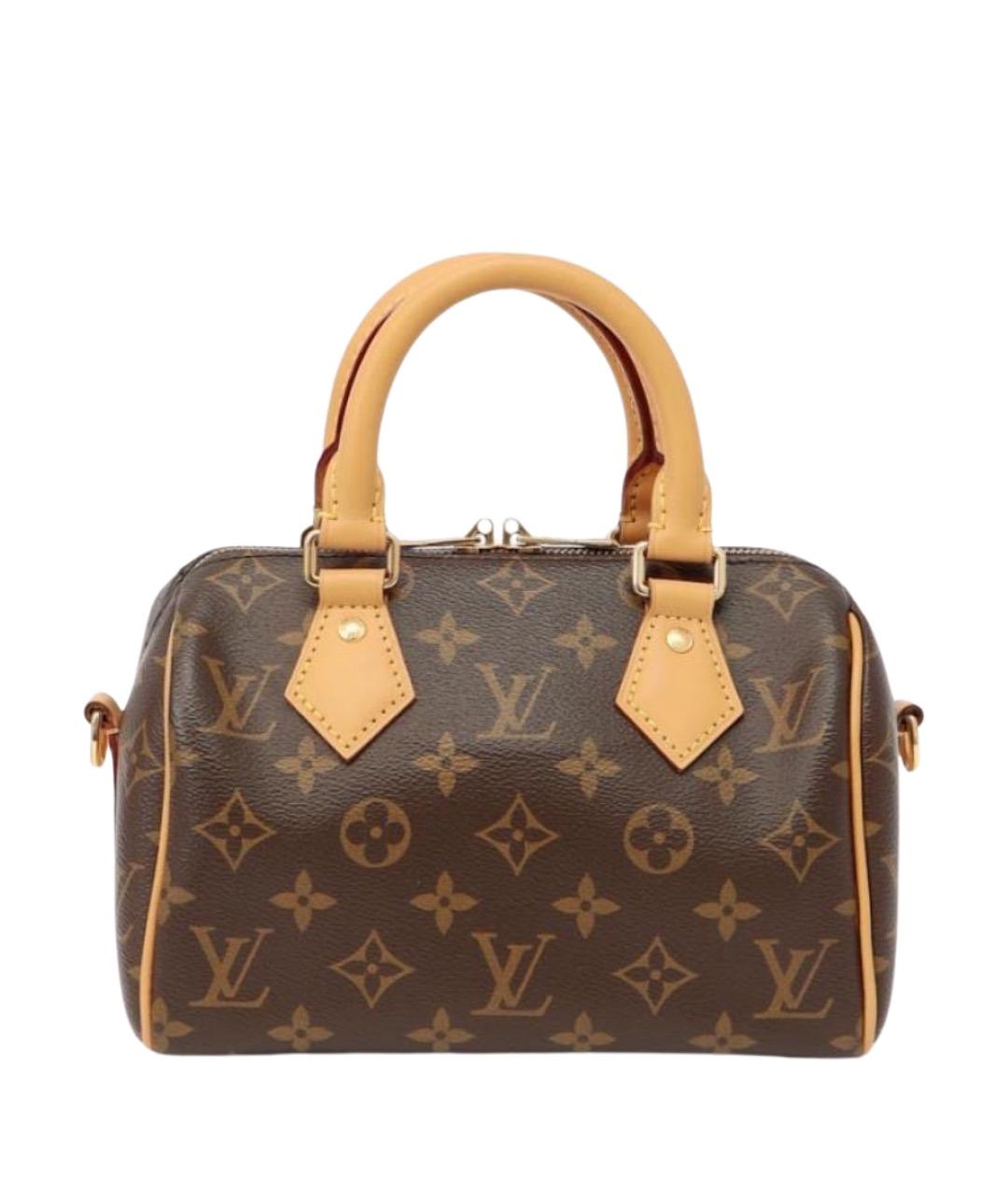 LOUIS VUITTON Коричневая канва сумка с короткими ручками, фото 1