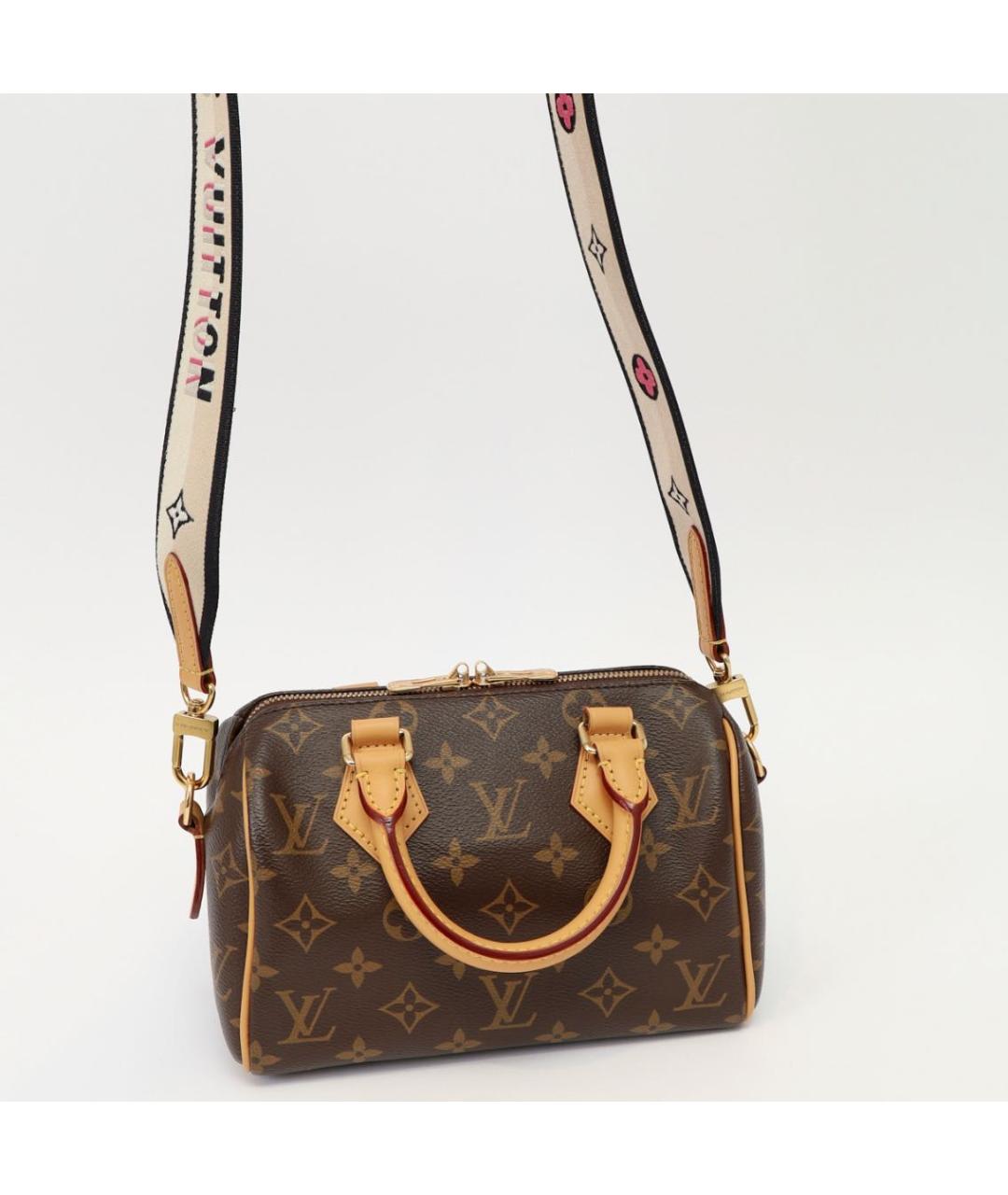 LOUIS VUITTON Коричневая канва сумка с короткими ручками, фото 4