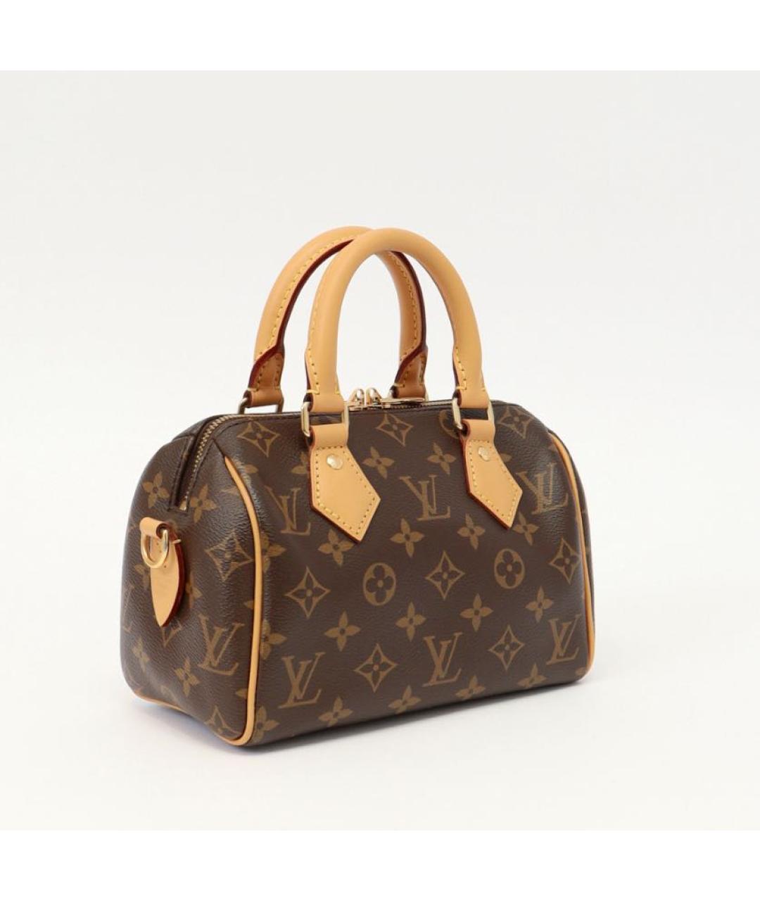 LOUIS VUITTON Коричневая канва сумка с короткими ручками, фото 2