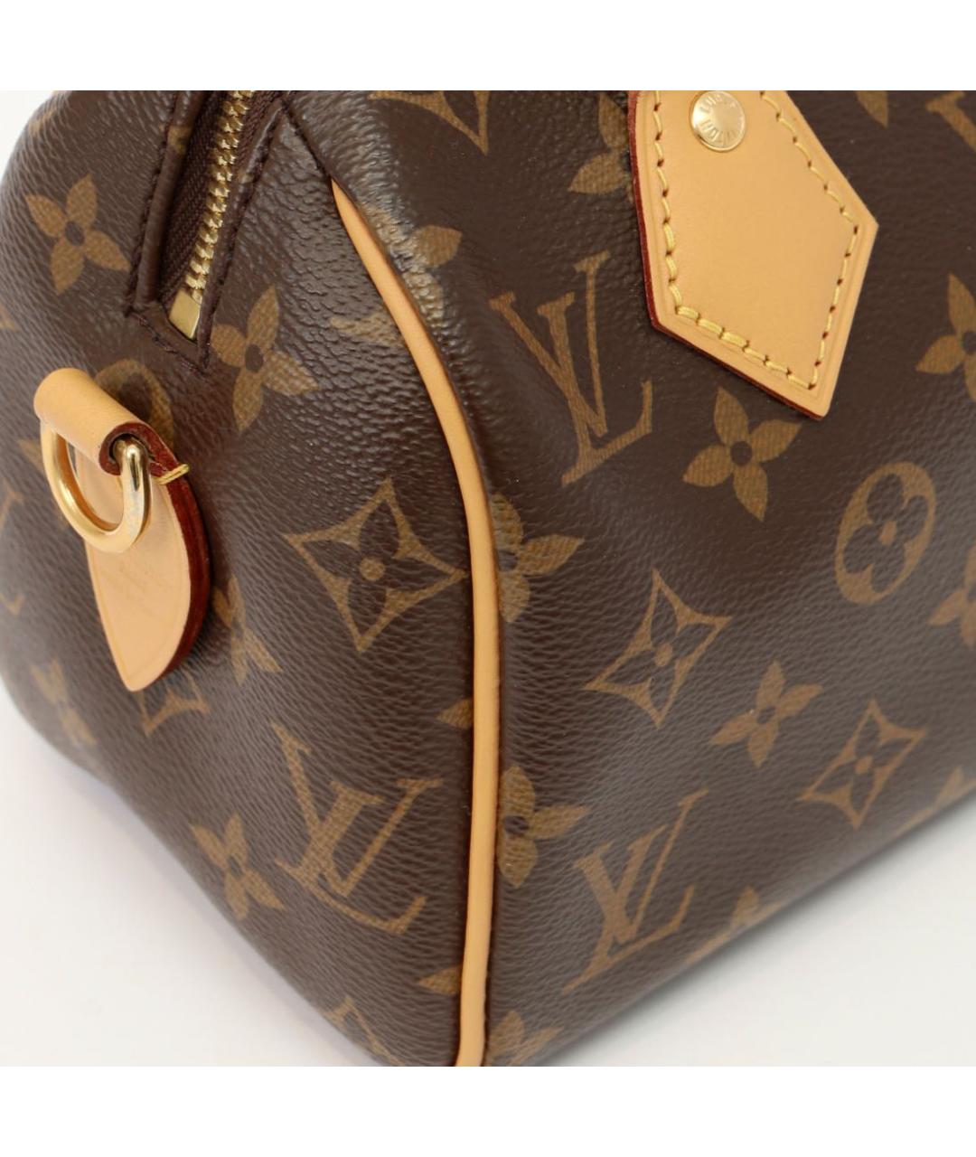 LOUIS VUITTON Коричневая канва сумка с короткими ручками, фото 6