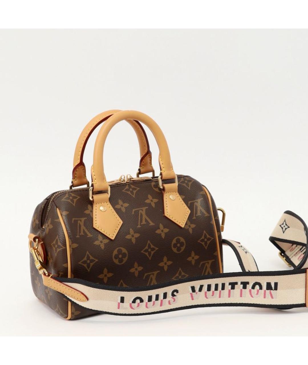 LOUIS VUITTON Коричневая канва сумка с короткими ручками, фото 3