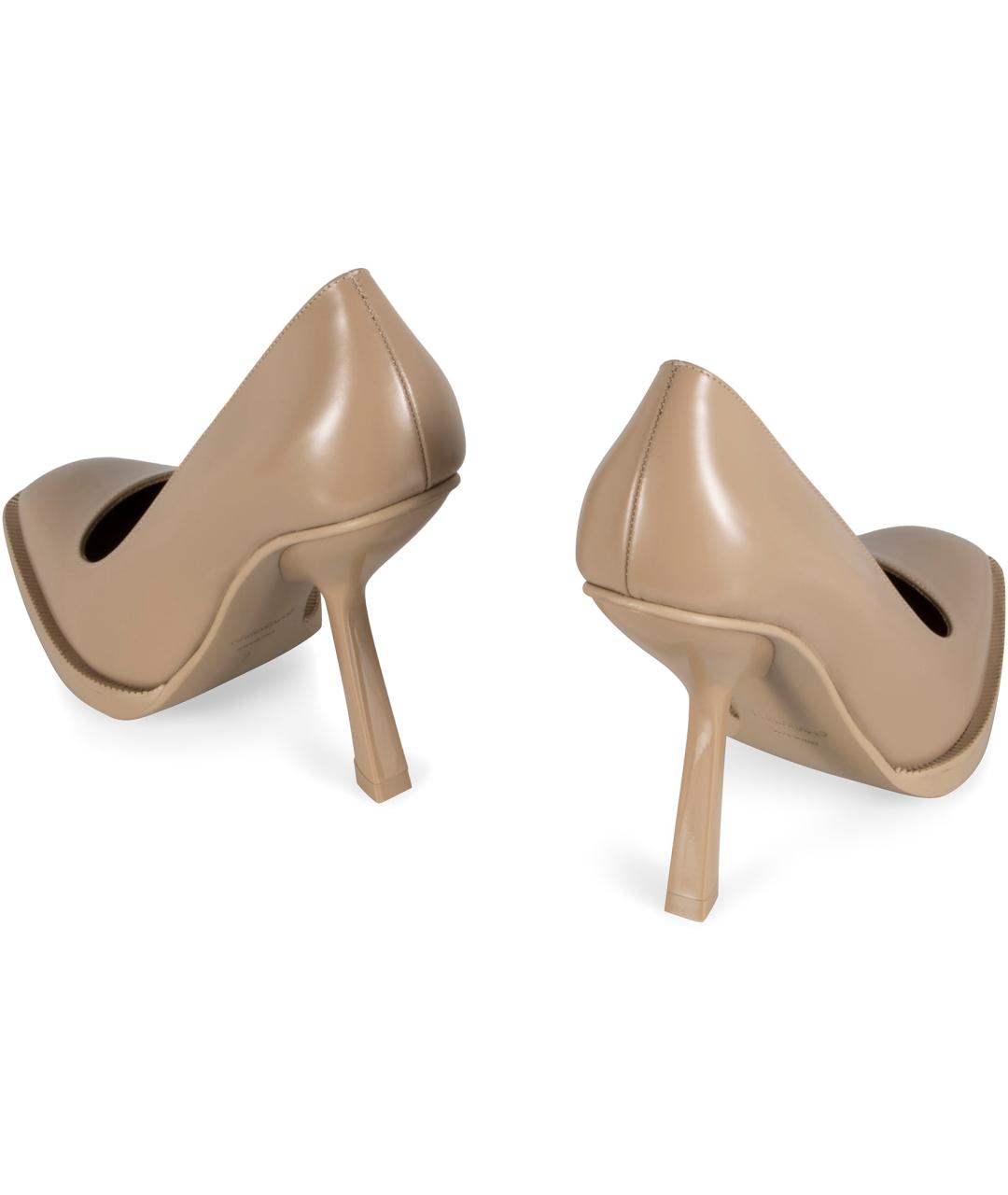 FERRAGAMO Бежевые кожаные туфли, фото 3