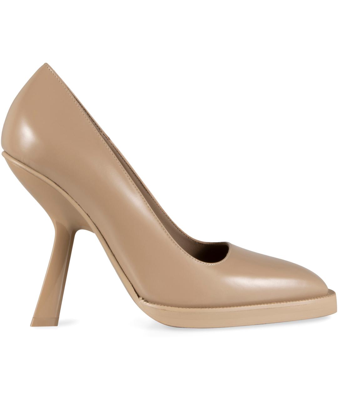 FERRAGAMO Бежевые кожаные туфли, фото 1