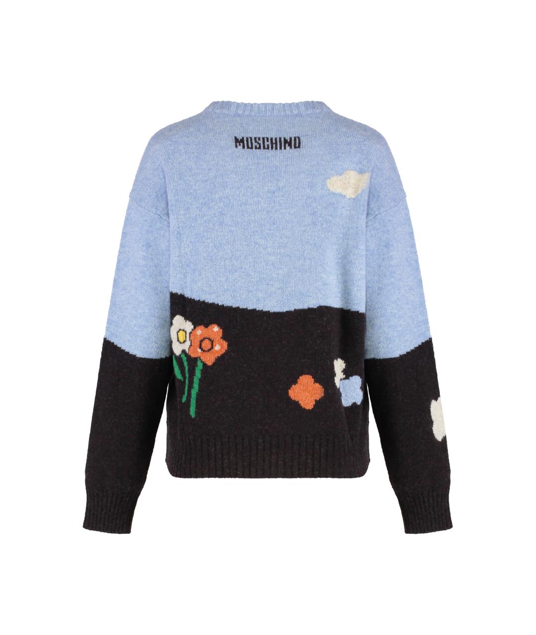 MOSCHINO Мульти шерстяной джемпер / свитер, фото 2