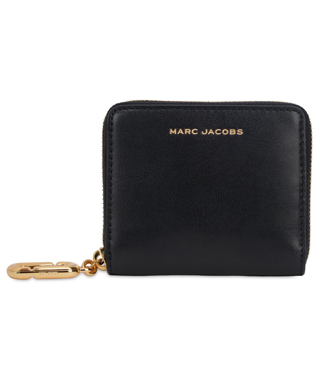 MARC JACOBS Черный кожаный кошелек, фото 1