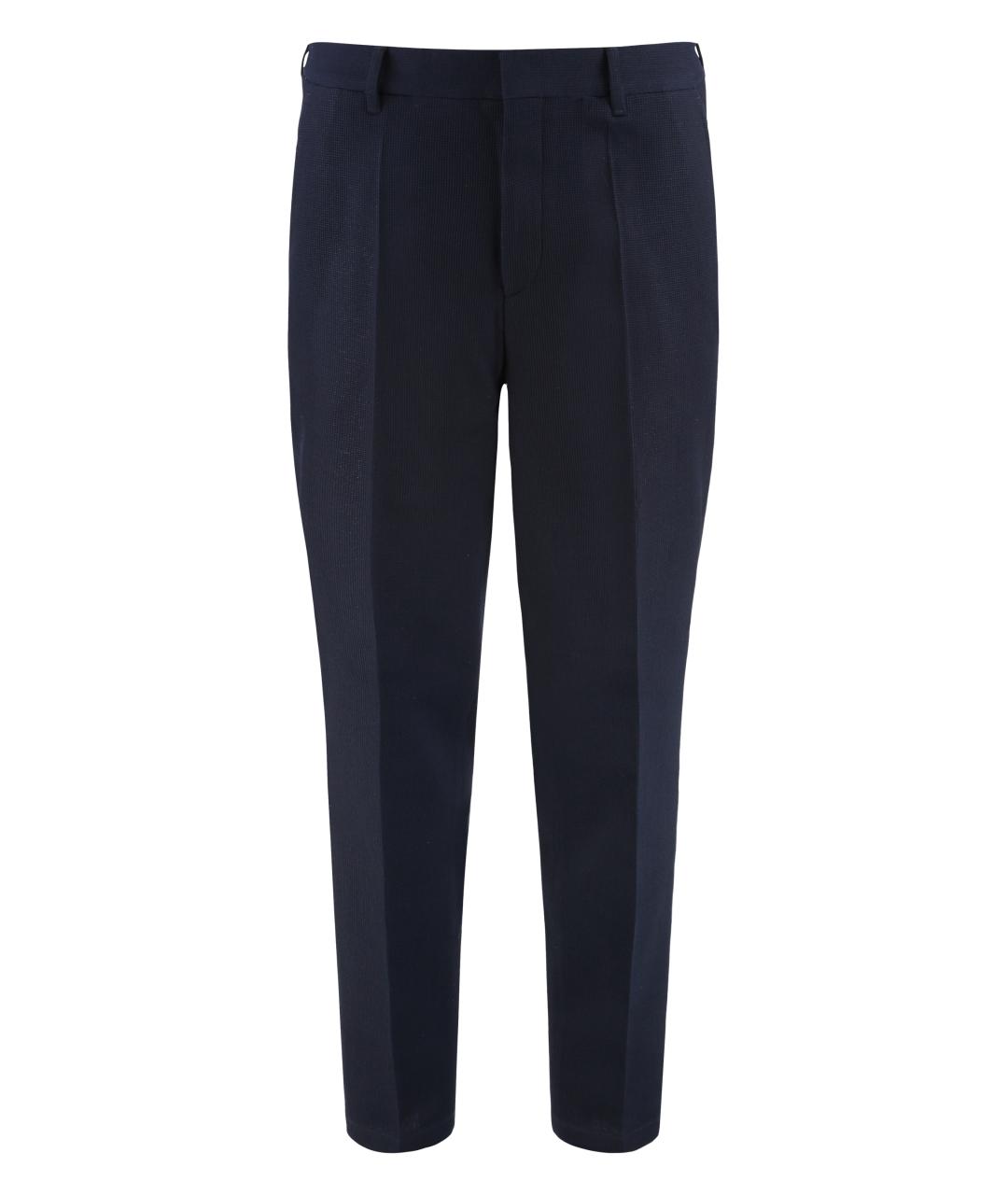 HUGO BOSS Синие шерстяные брюки чинос, фото 1