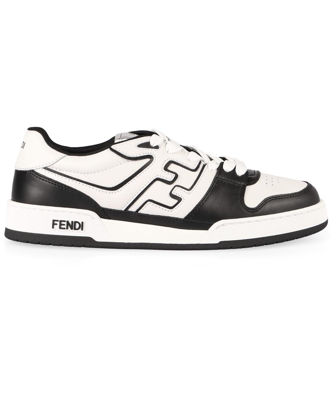 FENDI Мульти кожаные низкие кроссовки / кеды, фото 1