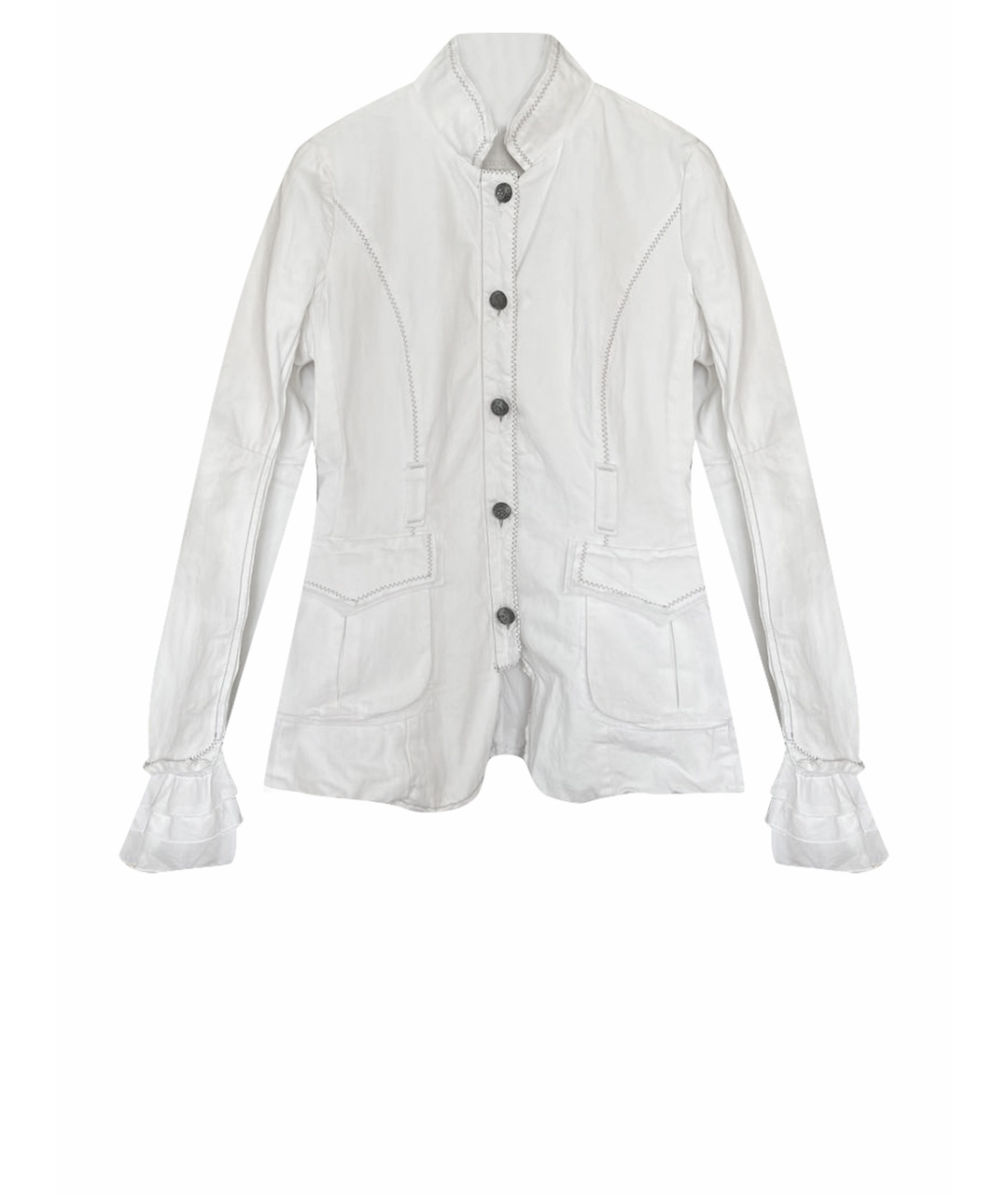 ERMANNO SCERVINO Белый хлопковый жакет/пиджак, фото 1