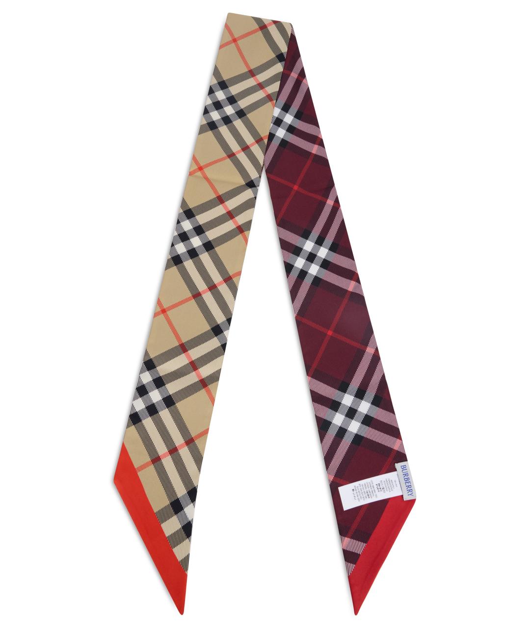 BURBERRY Мульти шелковый шарф, фото 2