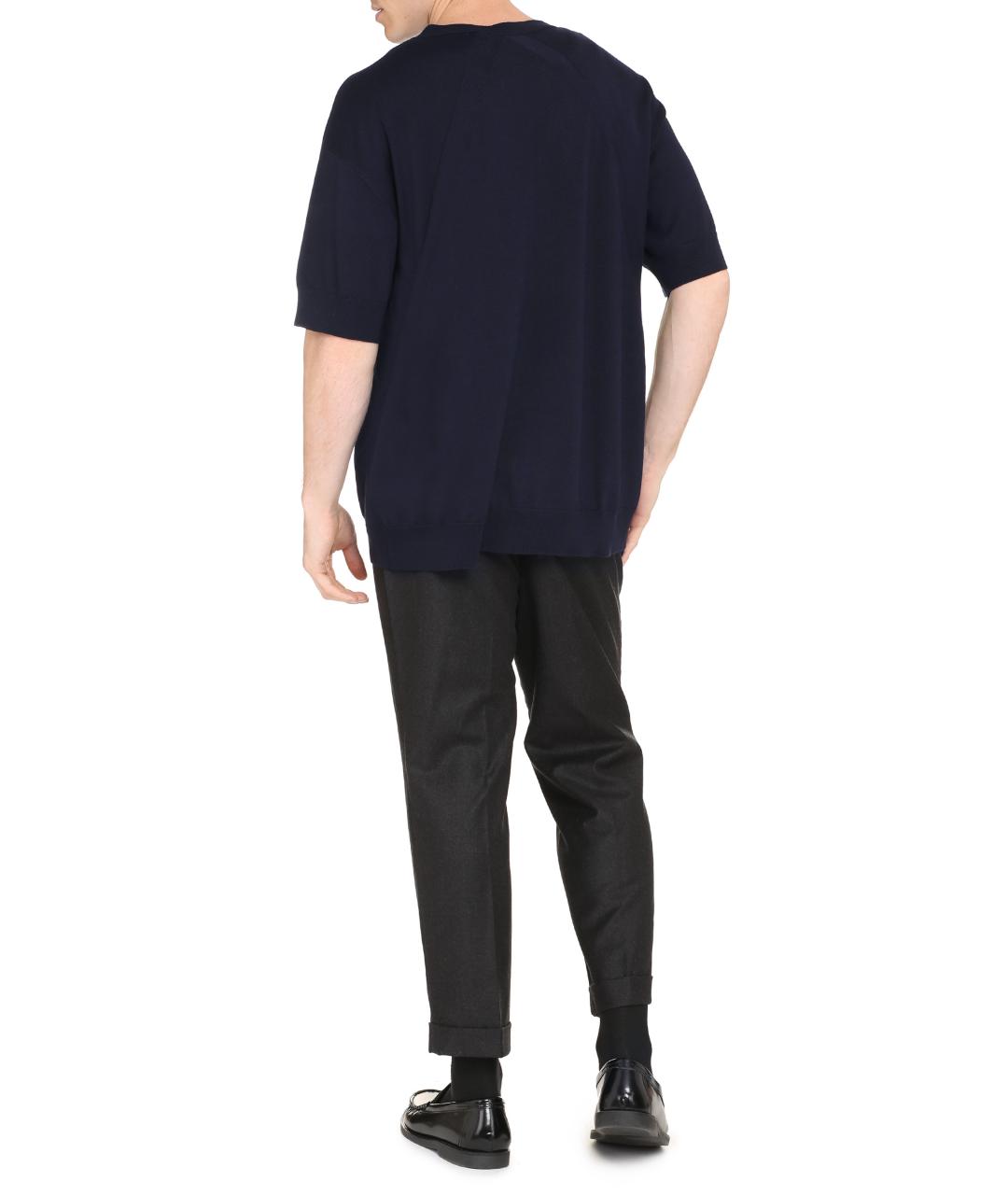JIL SANDER Синий шерстяной джемпер / свитер, фото 4