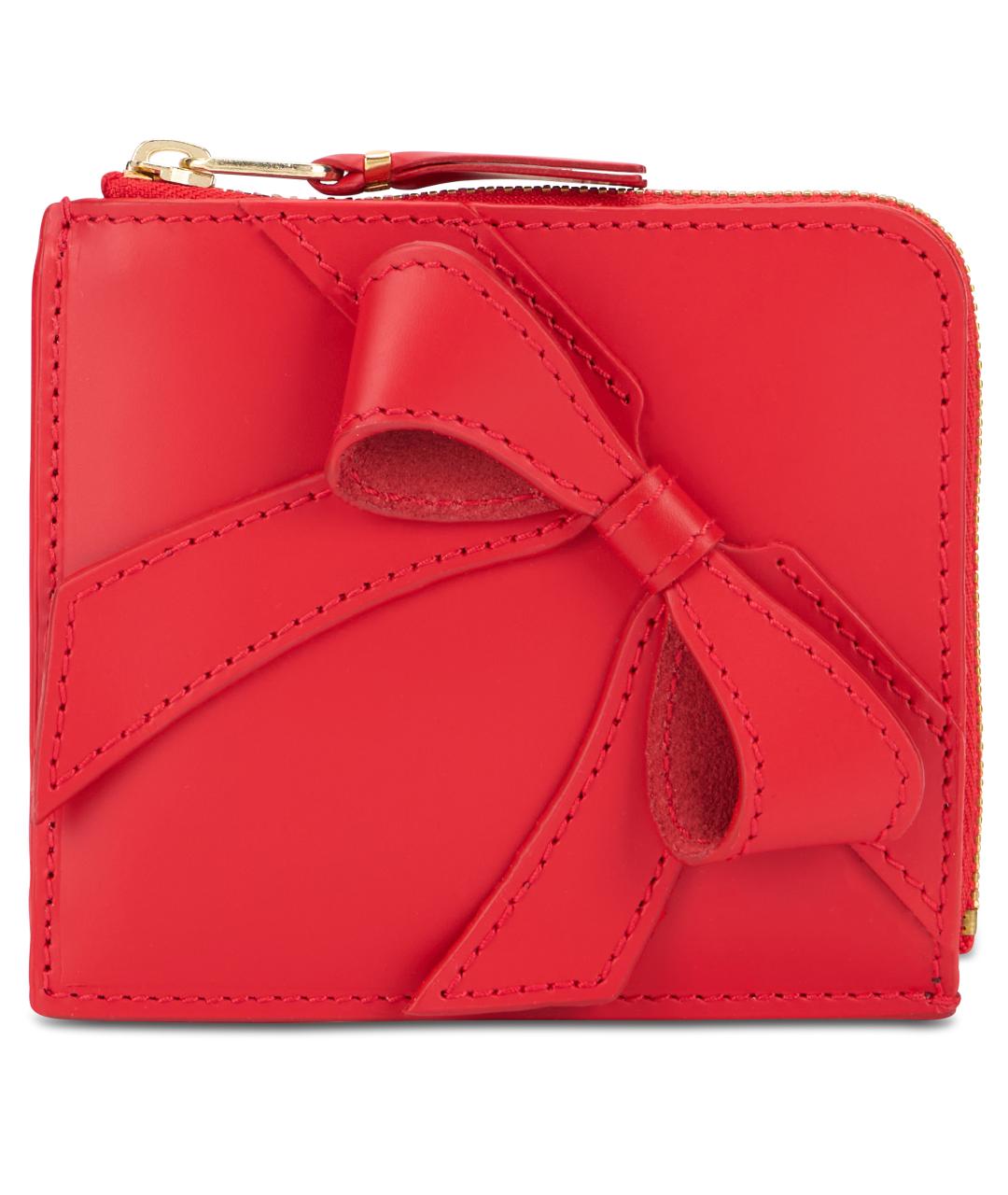 COMME DES GARÇONS WALLET Красный кожаный кошелек, фото 1