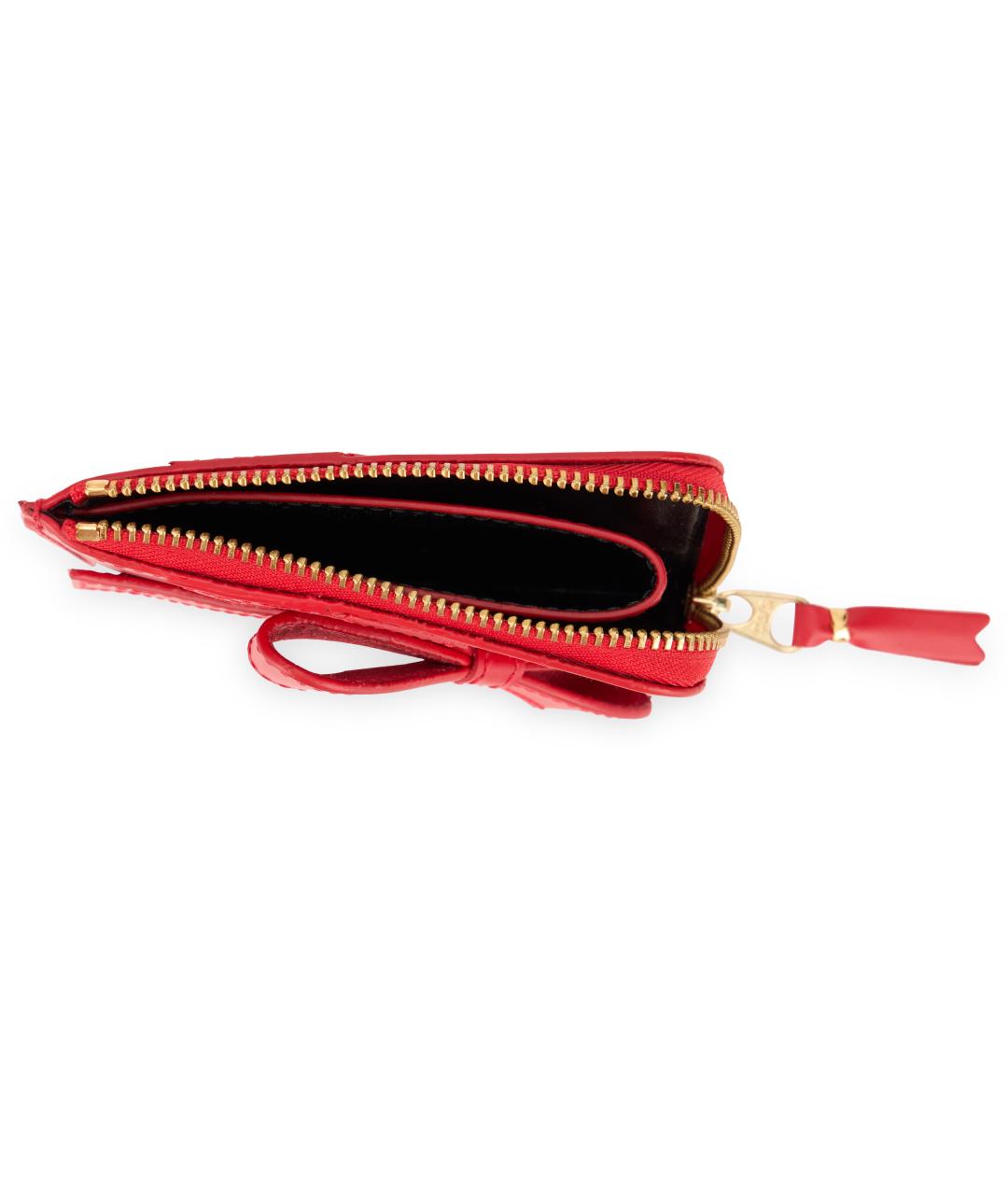 COMME DES GARÇONS WALLET Красный кожаный кошелек, фото 3