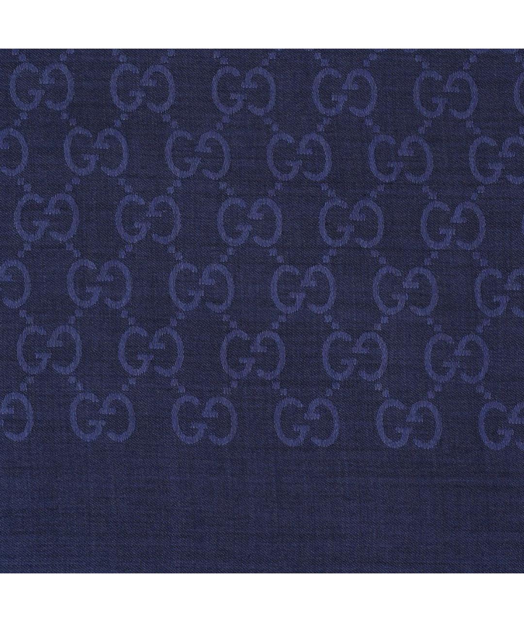 GUCCI Синий шарф, фото 5